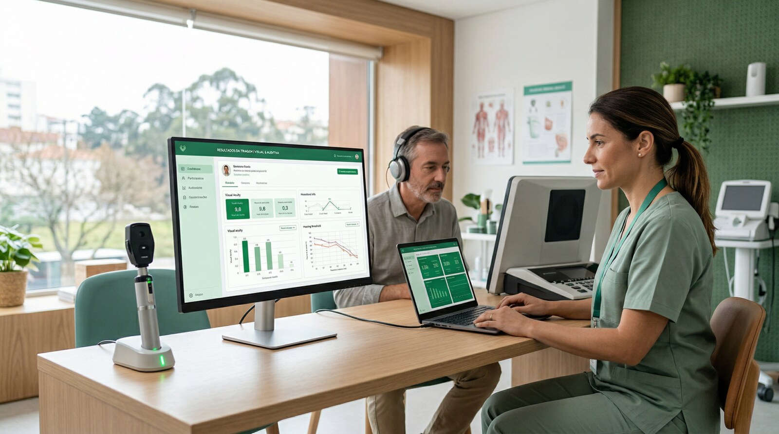 Imagem do projeto Desenvolvimento da interface de resultados do sistema de triagem visual e do limiar auditivo desenvolvido pelo LAPAN / LABBIO / H. Olhos