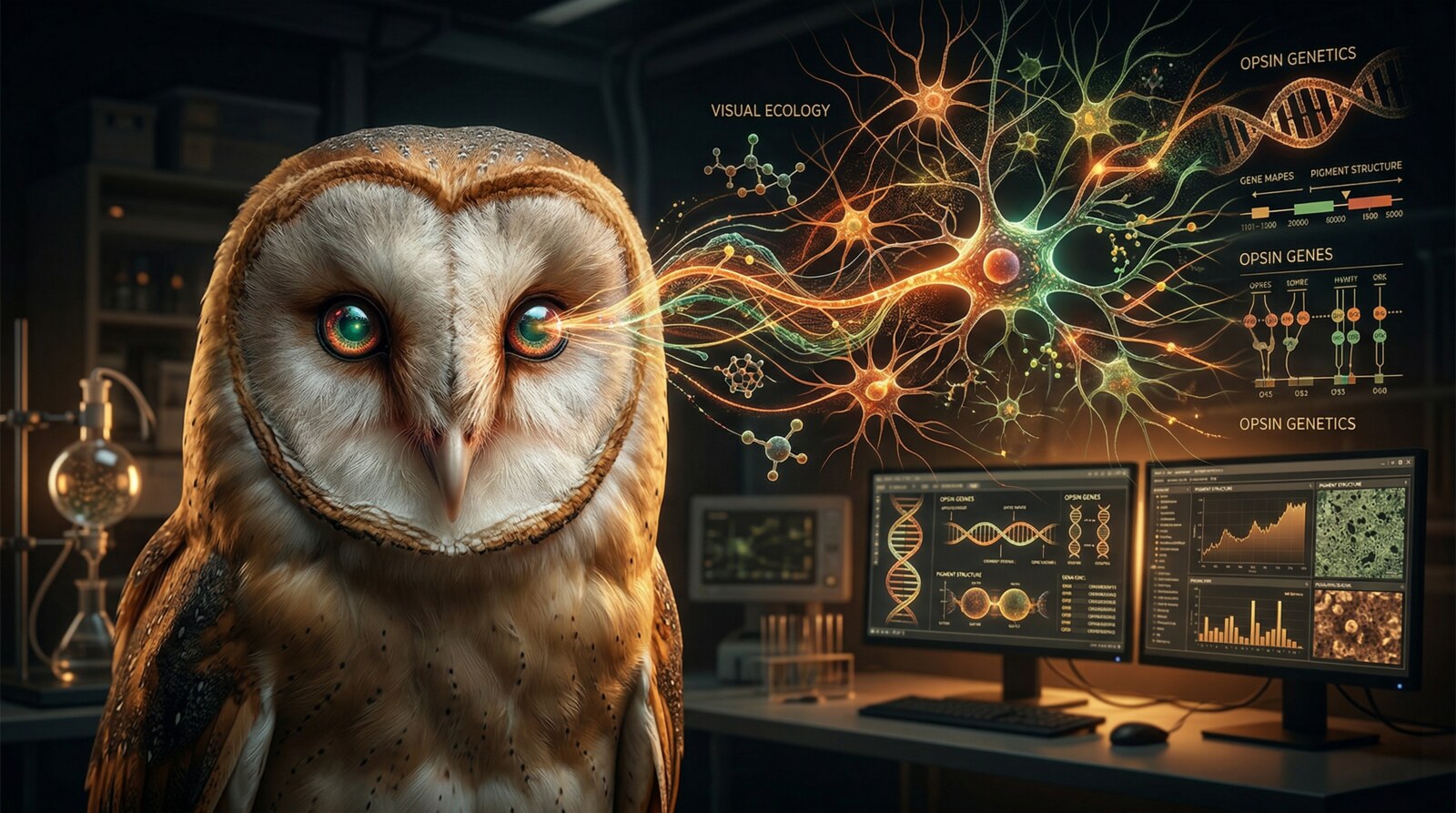 Imagem do projeto Estudo genético dos pigmentos visuais em diferentes espécies de corujas e sua relação com a ecologia visual