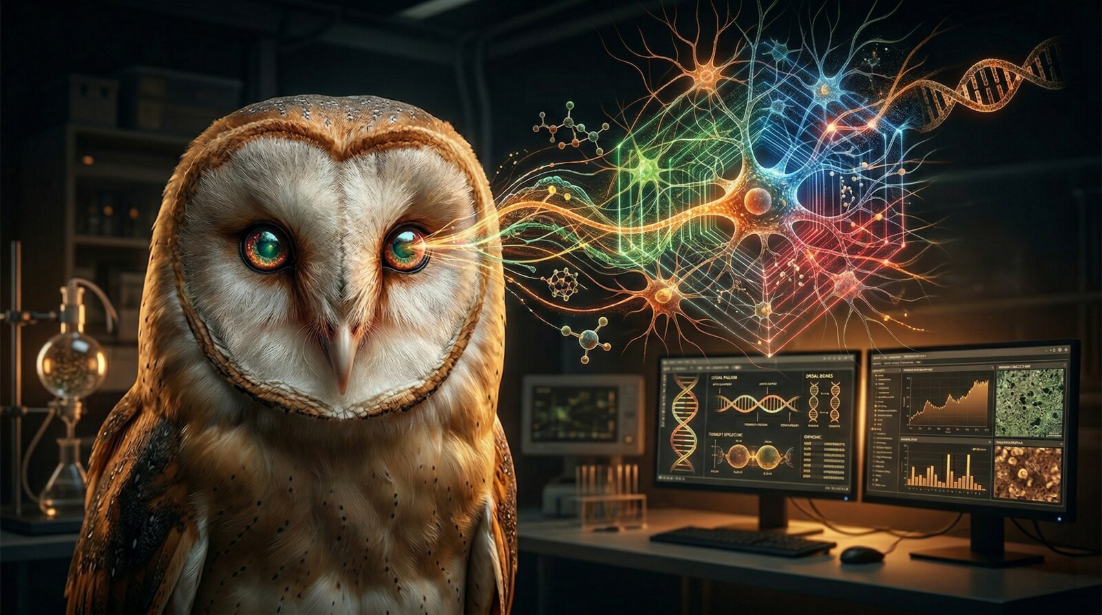 Imagem do projeto Functional organization of visual, somatosensory and motor representations in the owl dorsal pallium