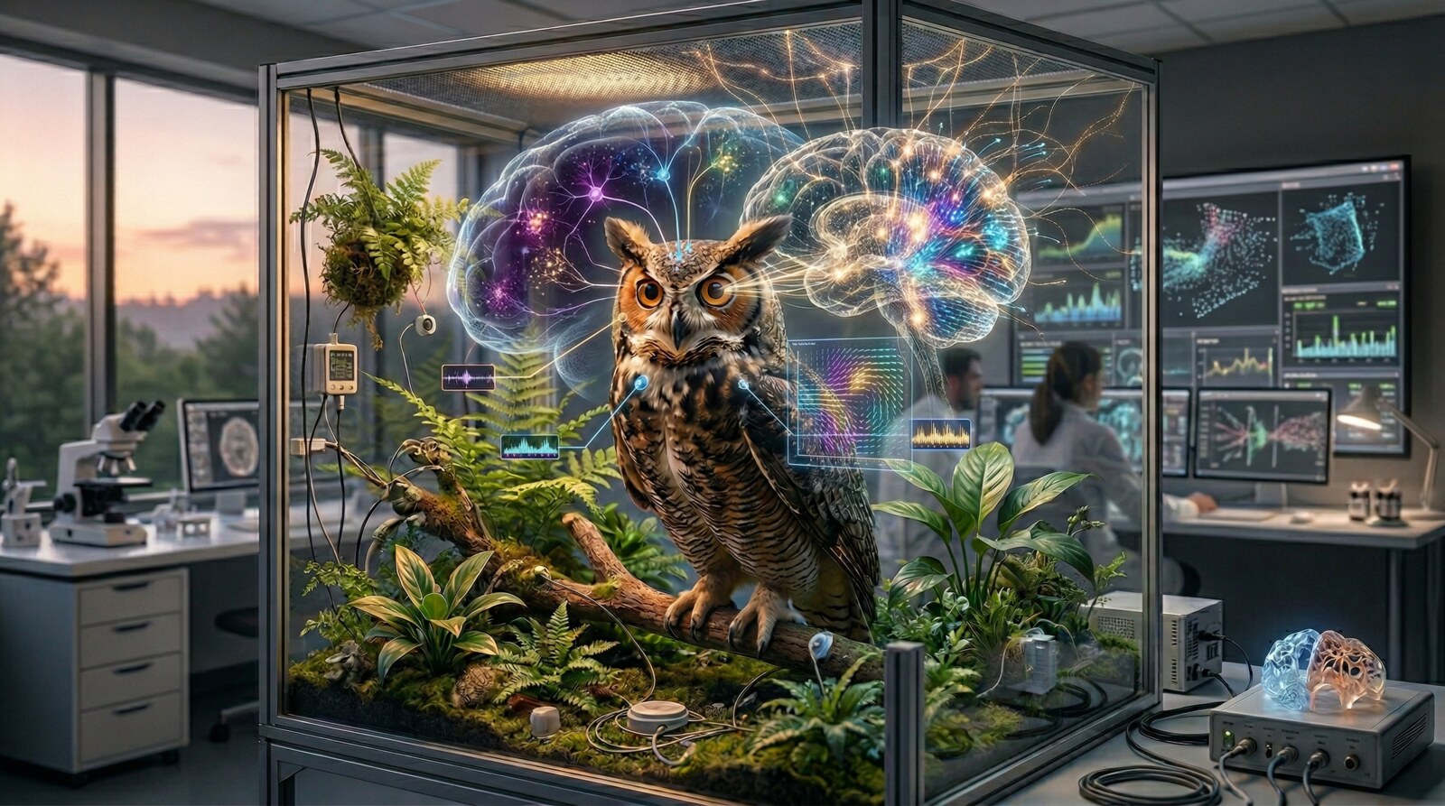 Imagem do projeto Percepção do movimento e processos integrativos no sistema visual das corujas