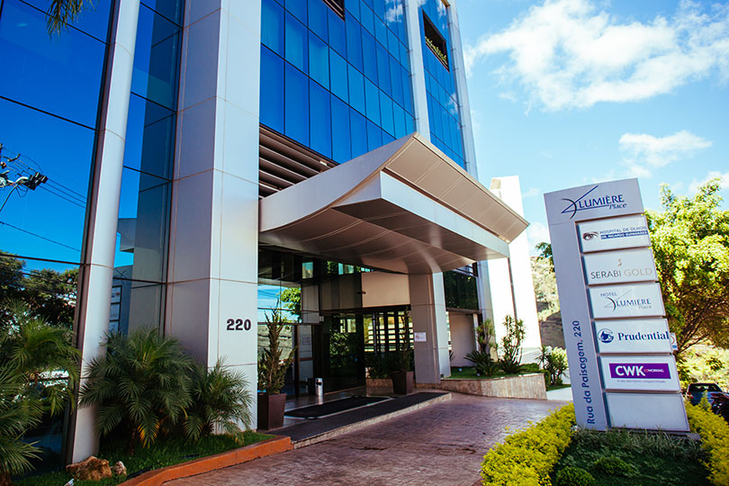 Entrada do laboratório